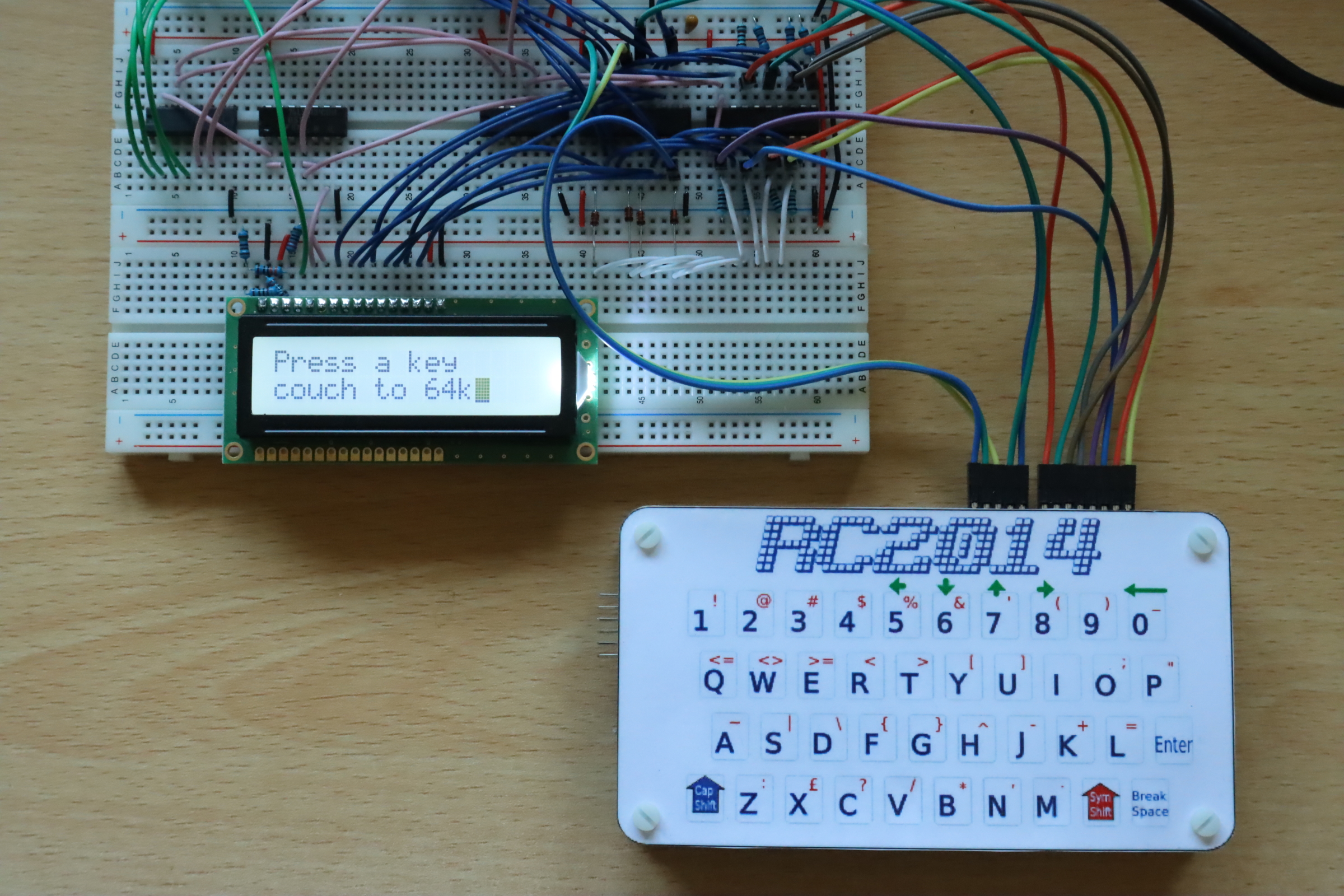 Reading keys from the RC2014 keyboard